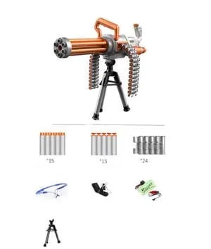 Pistolet électrique Minigun Nerf Gatling Gun Toy Gun
