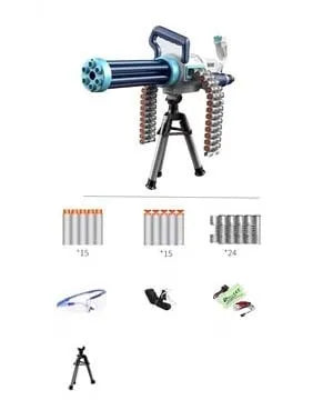 Pistolet électrique Minigun Nerf Gatling Gun Toy Gun