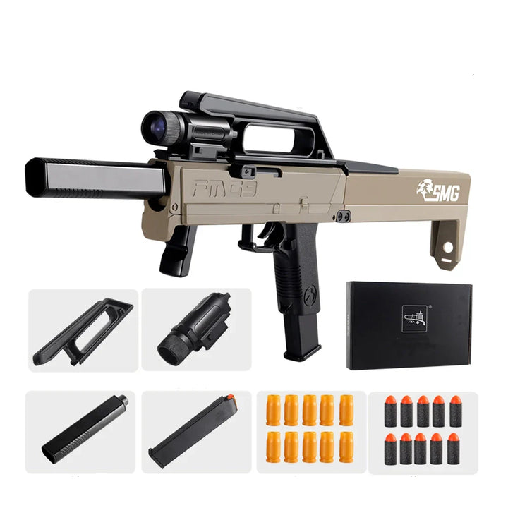 Pistolet mitrailleur pliable Sand FMG9 Nerf Guns