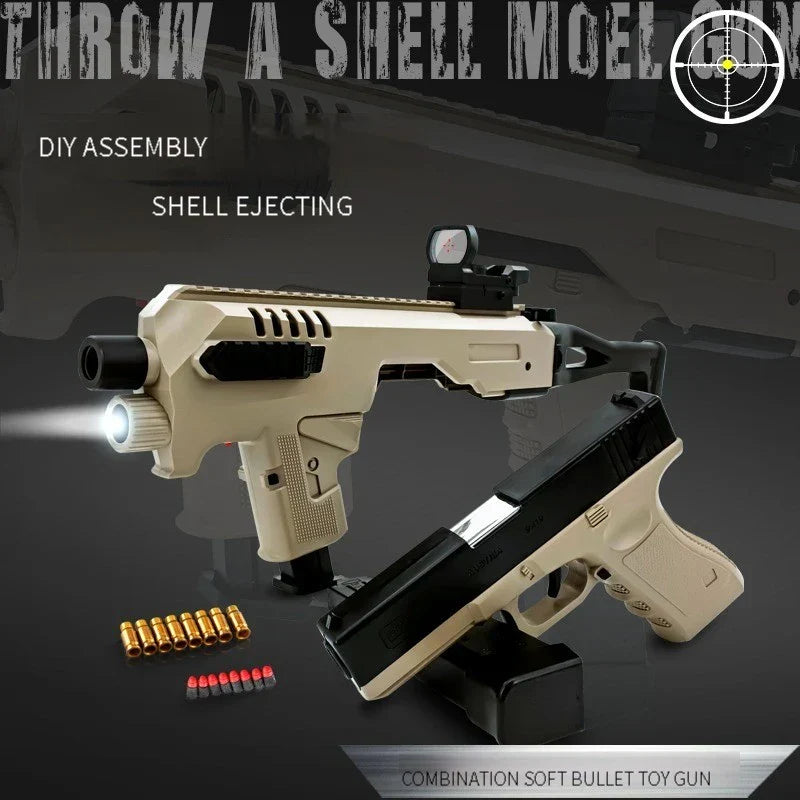 pistolet SMG Glock de sable pistolets nerf réalistes