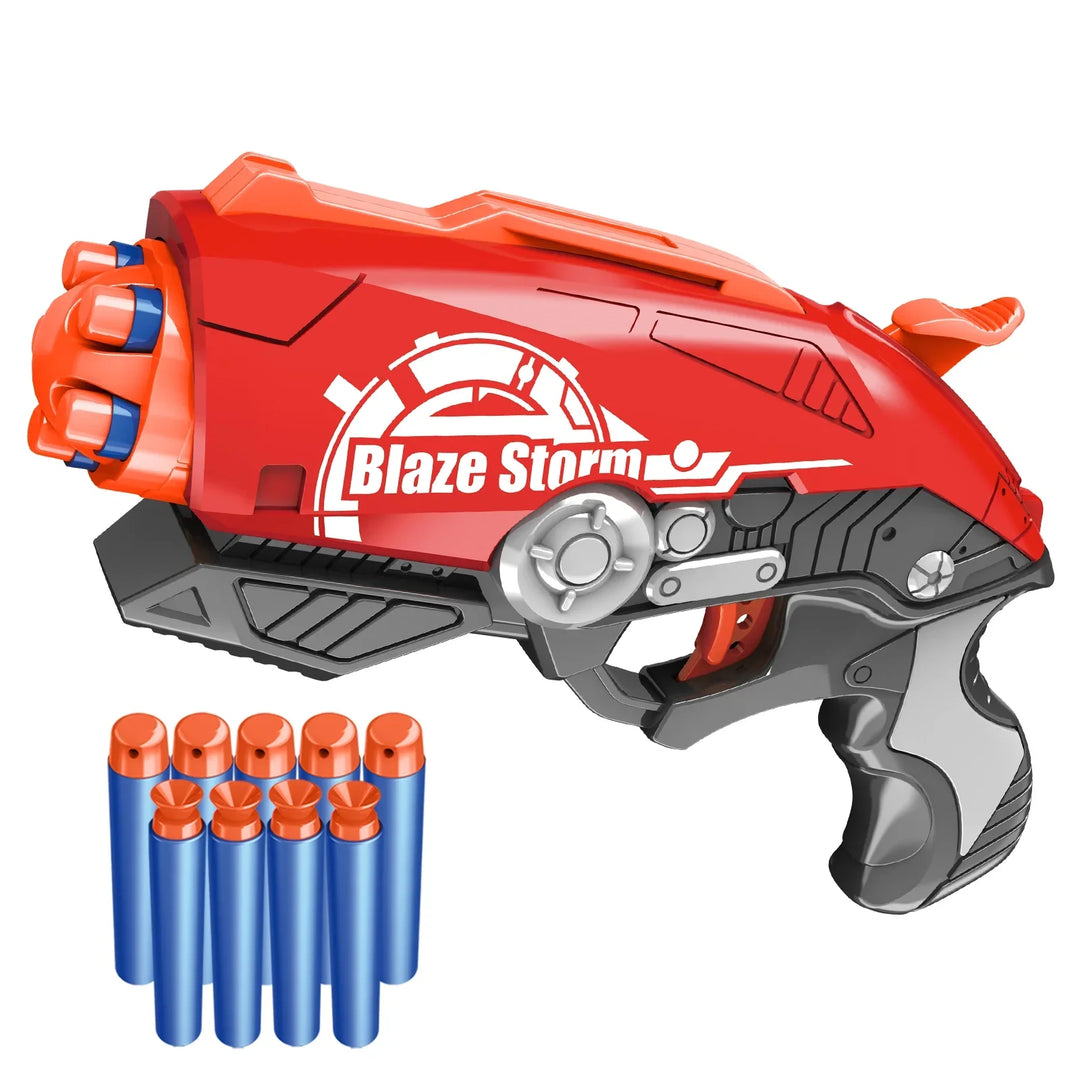 pistolets nerf à platine rouge à 5 balles