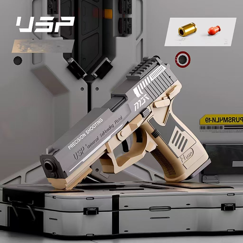 Pistolet Nerf Blaster USP à rafale semi-automatique