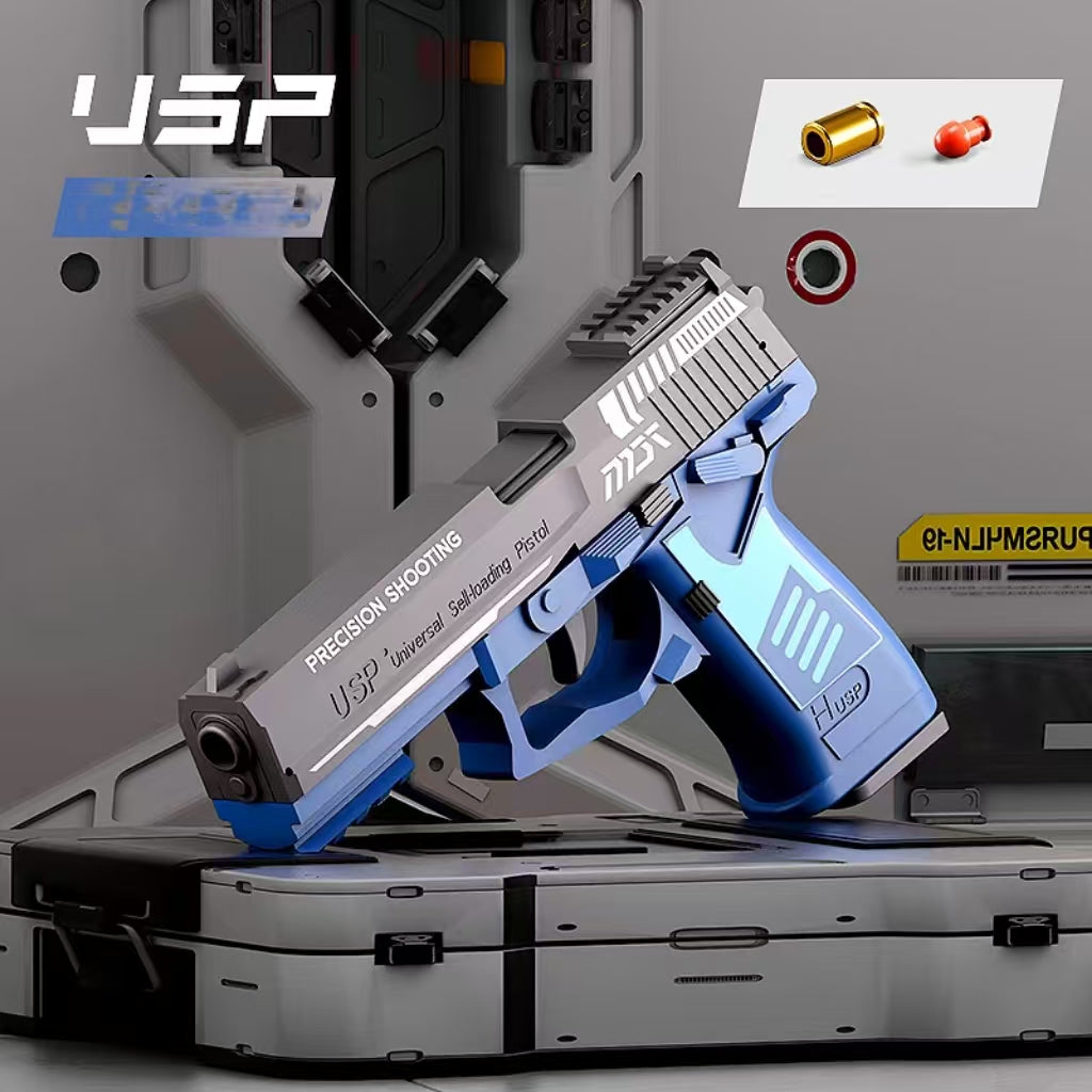 Pistolet Nerf Blaster USP à rafale semi-automatique