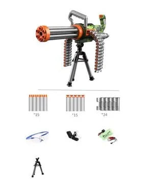 Pistolet électrique Minigun Nerf Gatling Gun Toy Gun