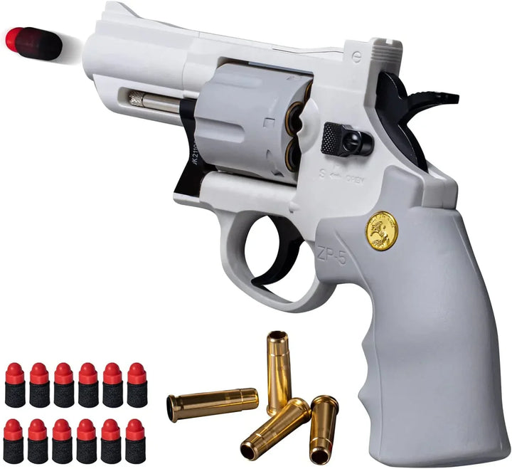 revolver occidental blanc zp-5 pistolets nerf