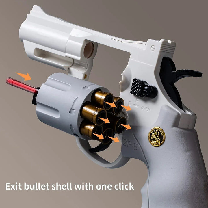 revolver occidental blanc zp-5 pistolets nerf