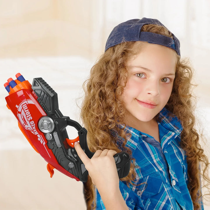 pistolets nerf à platine rouge à 5 balles