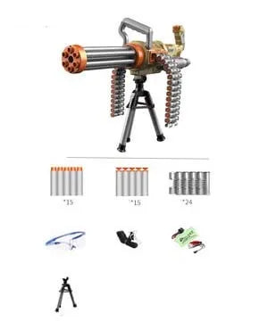 Pistolet électrique Minigun Nerf Gatling Gun Toy Gun