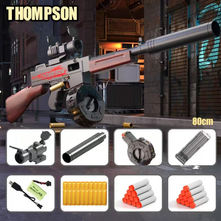 Pistolet mitrailleur manuel et automatique Thompson Nerf Gun