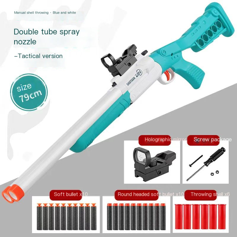 Fusil de chasse à double canon à éjection de cartouches Nerf