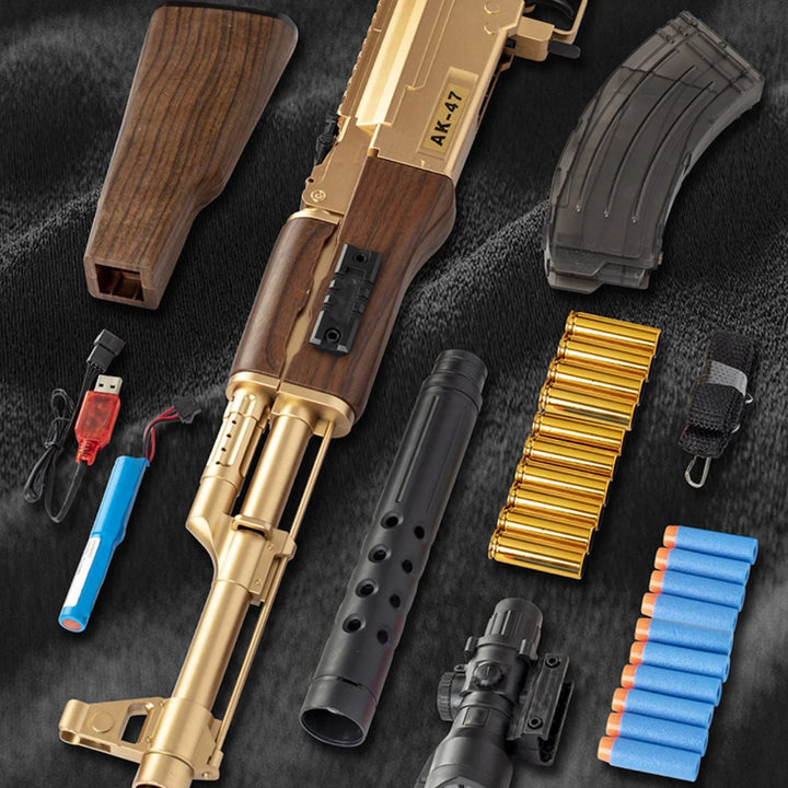 Fusil semi-automatique AK47, pistolet nerf réaliste
