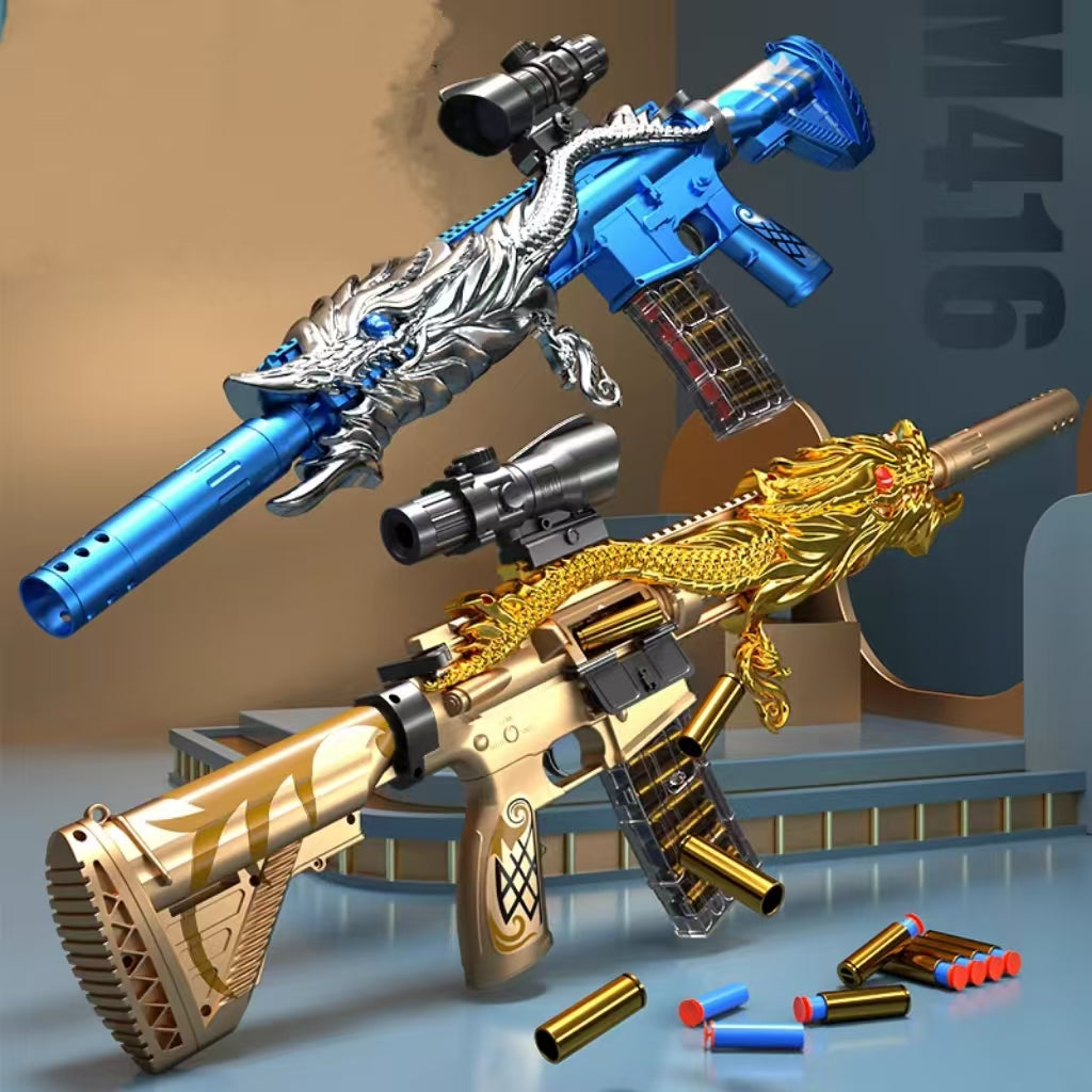 Fusil blaster nerf hk416 en peau de dragon cool