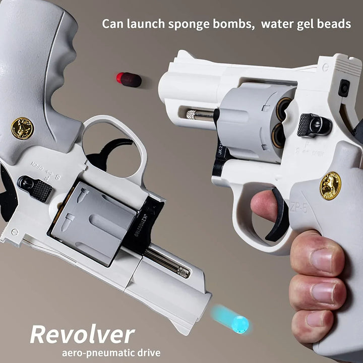 revolver occidental blanc zp-5 pistolets nerf