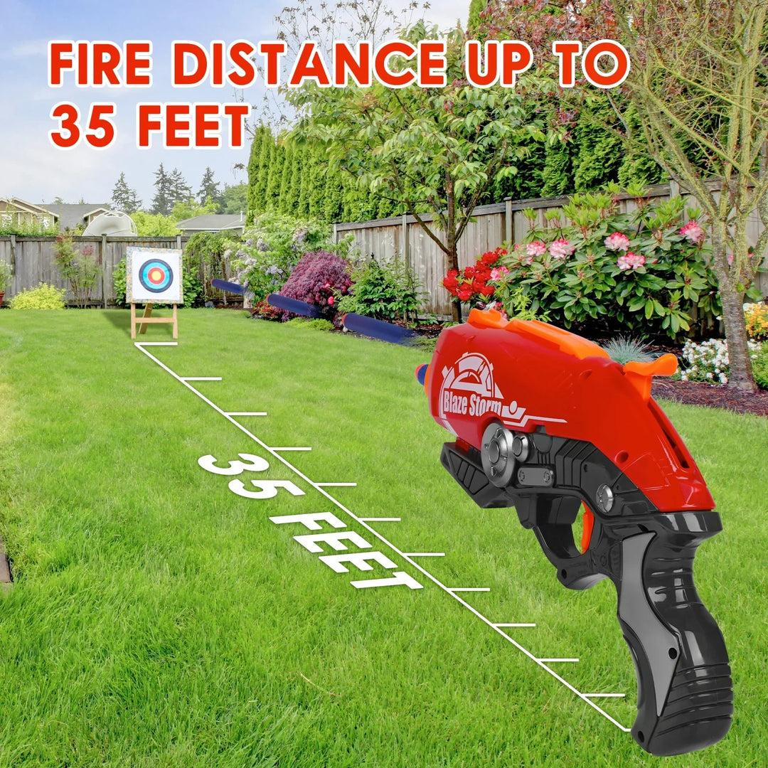 pistolets nerf à platine rouge à 5 balles