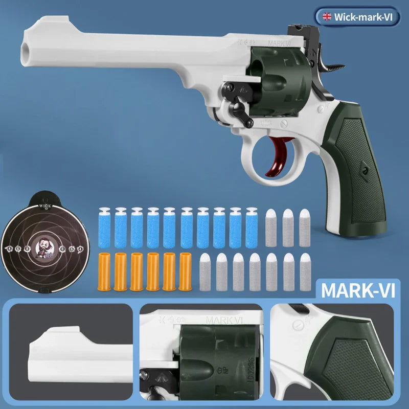 Pistolets Nerf John Wick 4 MK6 Revolver