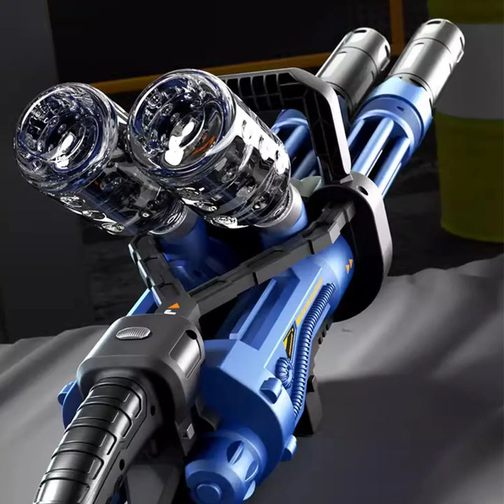 Mitrailleuse Gatling à double canon Gel Blaster