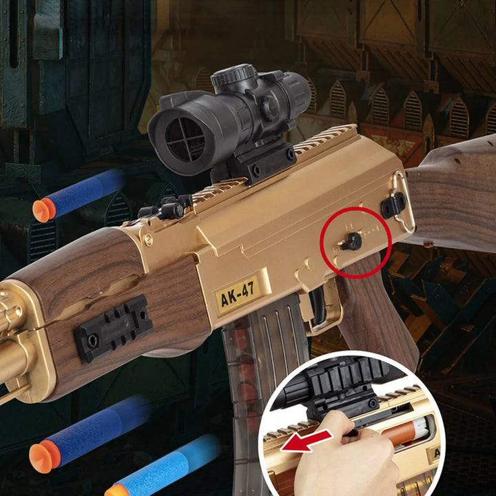 Fusil semi-automatique AK47, pistolet nerf réaliste