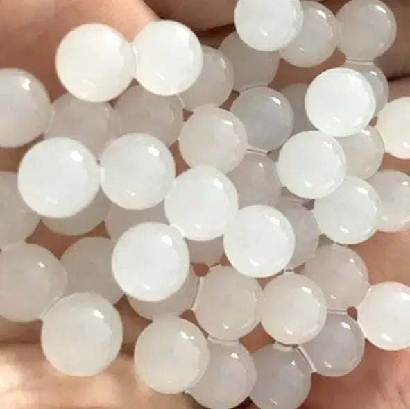 Ball gel blaster en gel blanc laiteux extra-dures de 7 à 8 mm