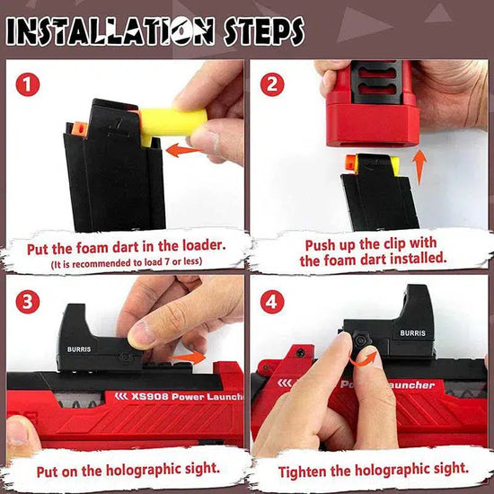 Blaster nerf à balles souples xs908 raptor