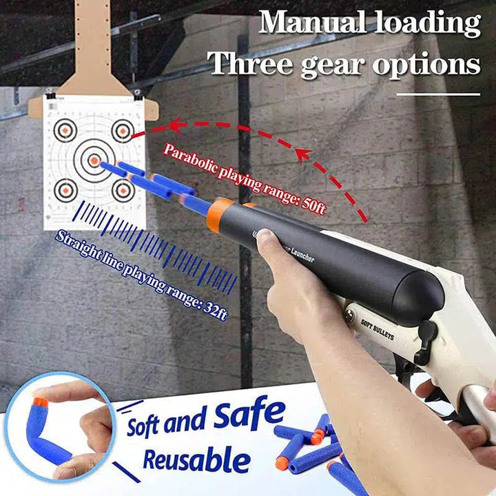 Fusil à pompe Nerf HDS68 à éjection de cartouche réaliste