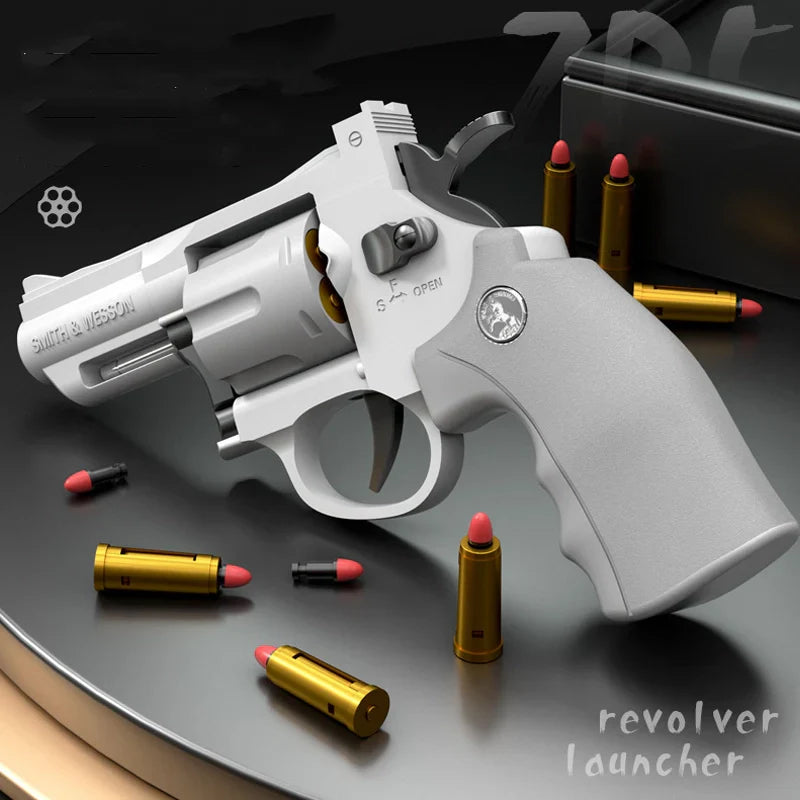 revolver occidental blanc zp-5 pistolets nerf