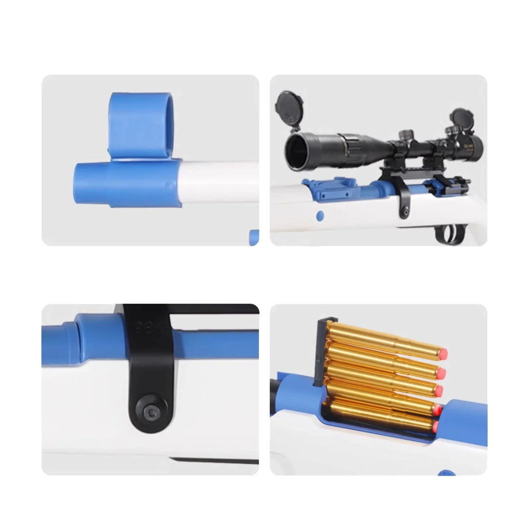Pistolet de précision à simple action Kar98k Nerf Guns
