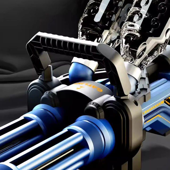 Mitrailleuse Gatling à double canon Gel Blaster