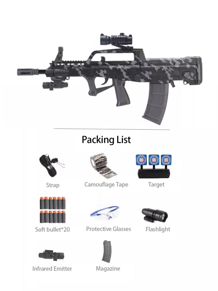 fusil automatique camouflage QBZ 95 pistolets nerf réalistes