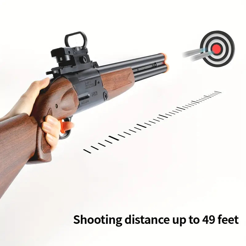 Fusil de chasse à double canon à éjection de cartouches Nerf