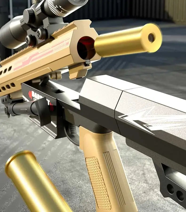 Pistolet de sniper Barrett à chargement pliable Pistolets Nerf