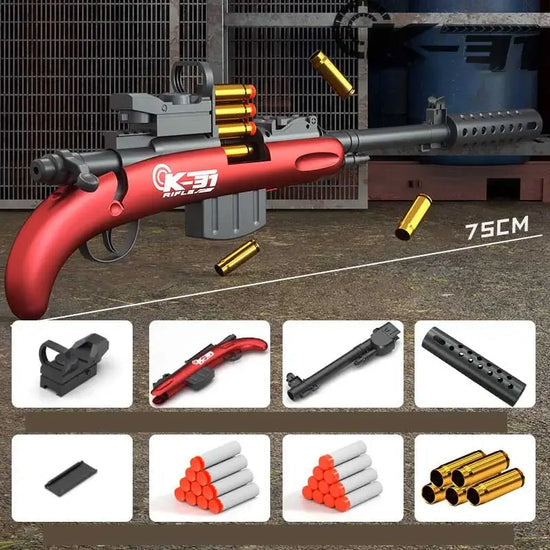 Mini fusil manuel K31, pistolet à fléchettes en mousse