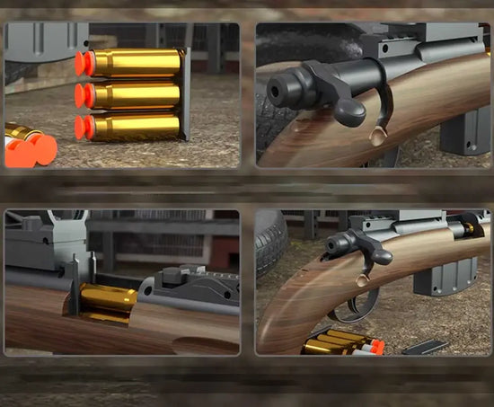 Mini fusil manuel K31, pistolet à fléchettes en mousse