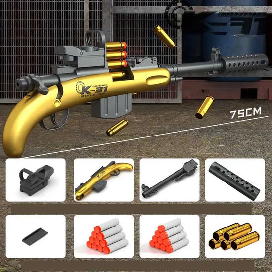 Mini fusil manuel K31, pistolet à fléchettes en mousse