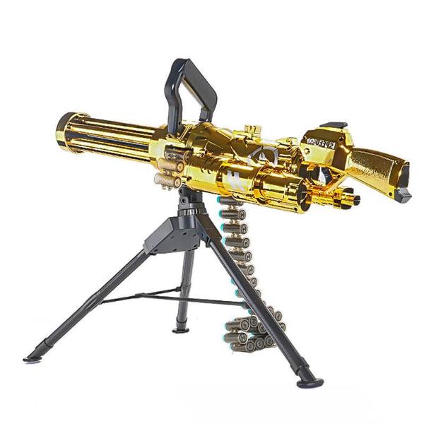 Mitrailleuse électrique dorée Minigun Nerf Gatling