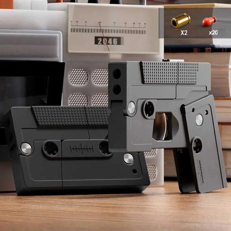 Pistolet à balles souples pliable à cassette