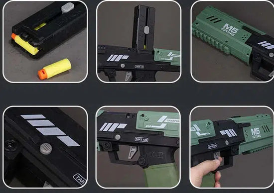 Lanceur de fléchettes en mousse K2 à alimentation manuelle par clip