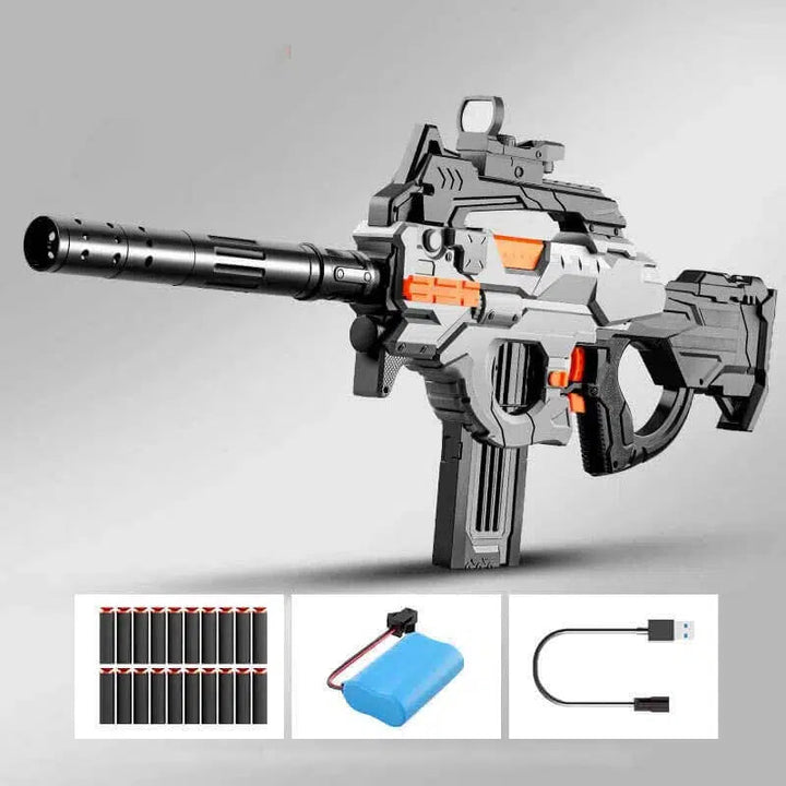 Blaster à fléchettes en mousse électrique P90 Nerf SMG