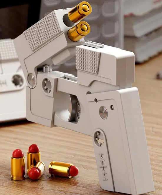 Pistolet à balles souples pliable à cassette