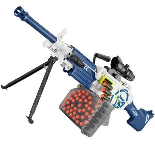 Pistolet mitrailleur M249, fléchettes en mousse, blaster Nerf