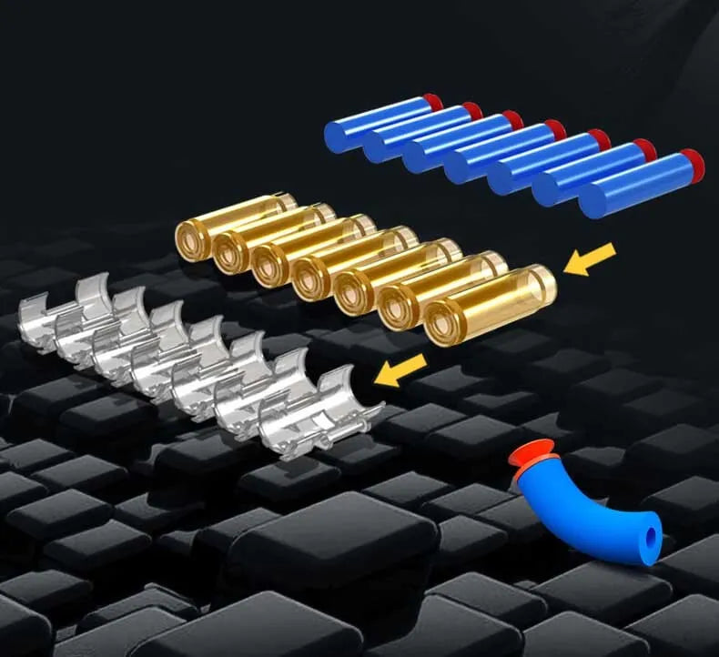 Avec Minigun à éjection d'obus Nerf Gatling Gun