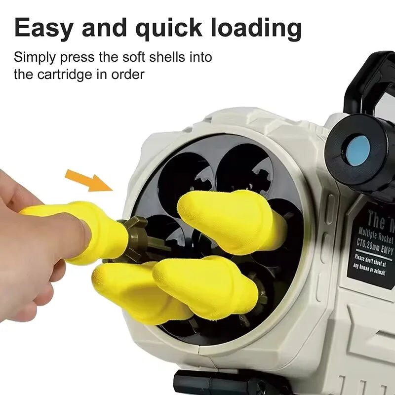 Lance-roquettes Nerf Guns à 6 balles