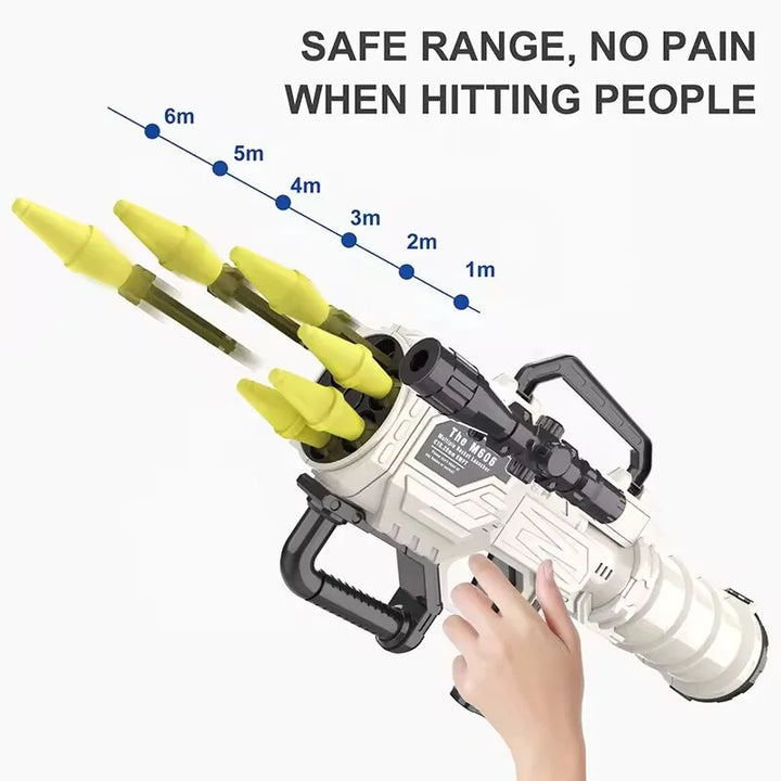 Lance-roquettes Nerf Guns à 6 balles
